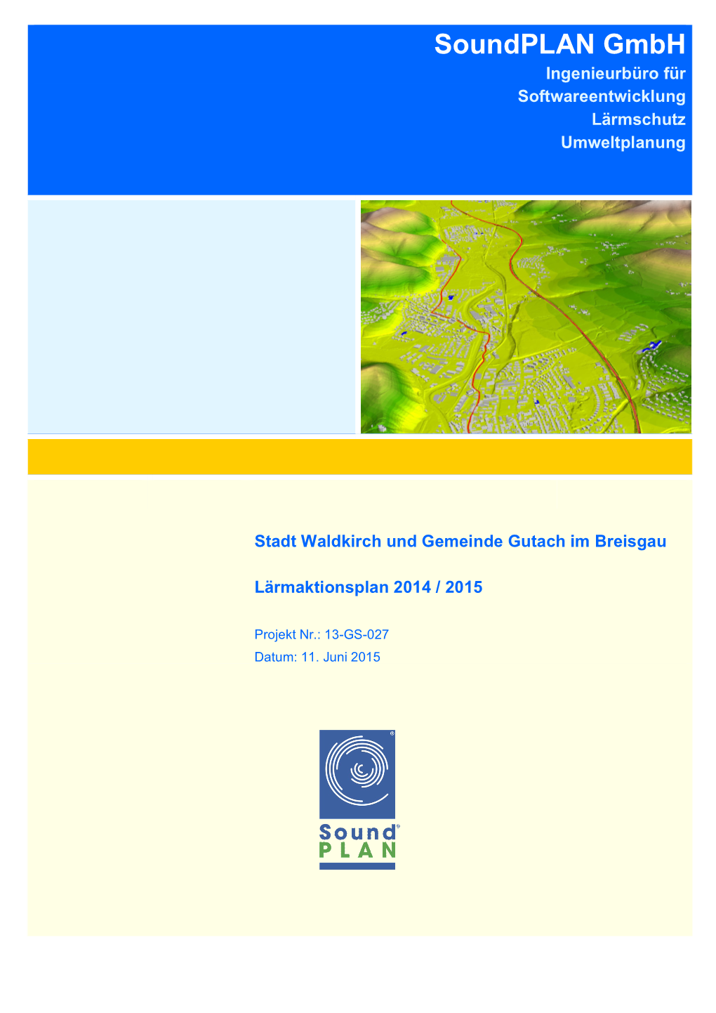 Lärmaktionsplan 2014 / 2015