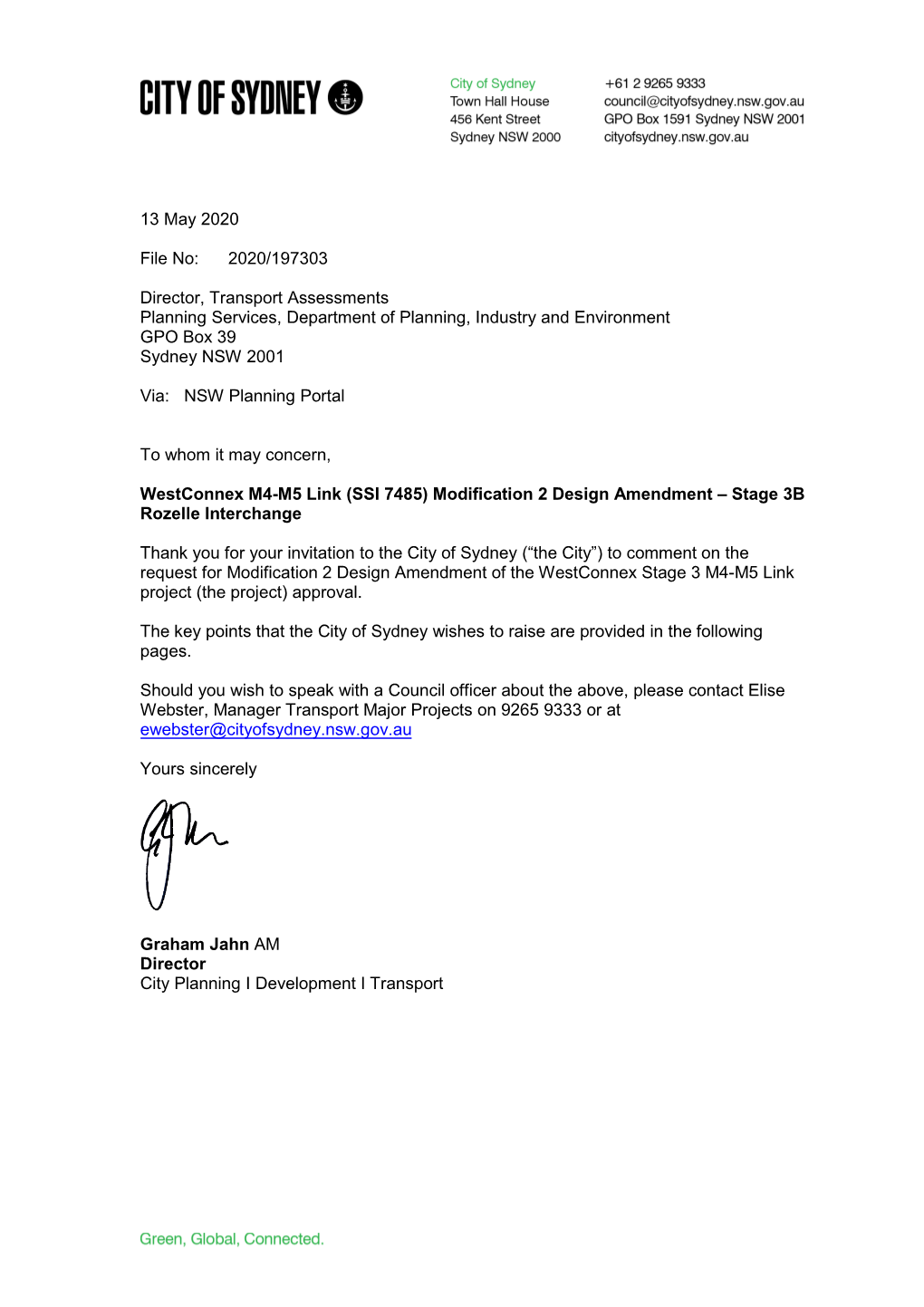 Westconnex M4-M5 Link (SSI 7485) Modification 2 Design Amendment – Stage 3B Rozelle Interchange