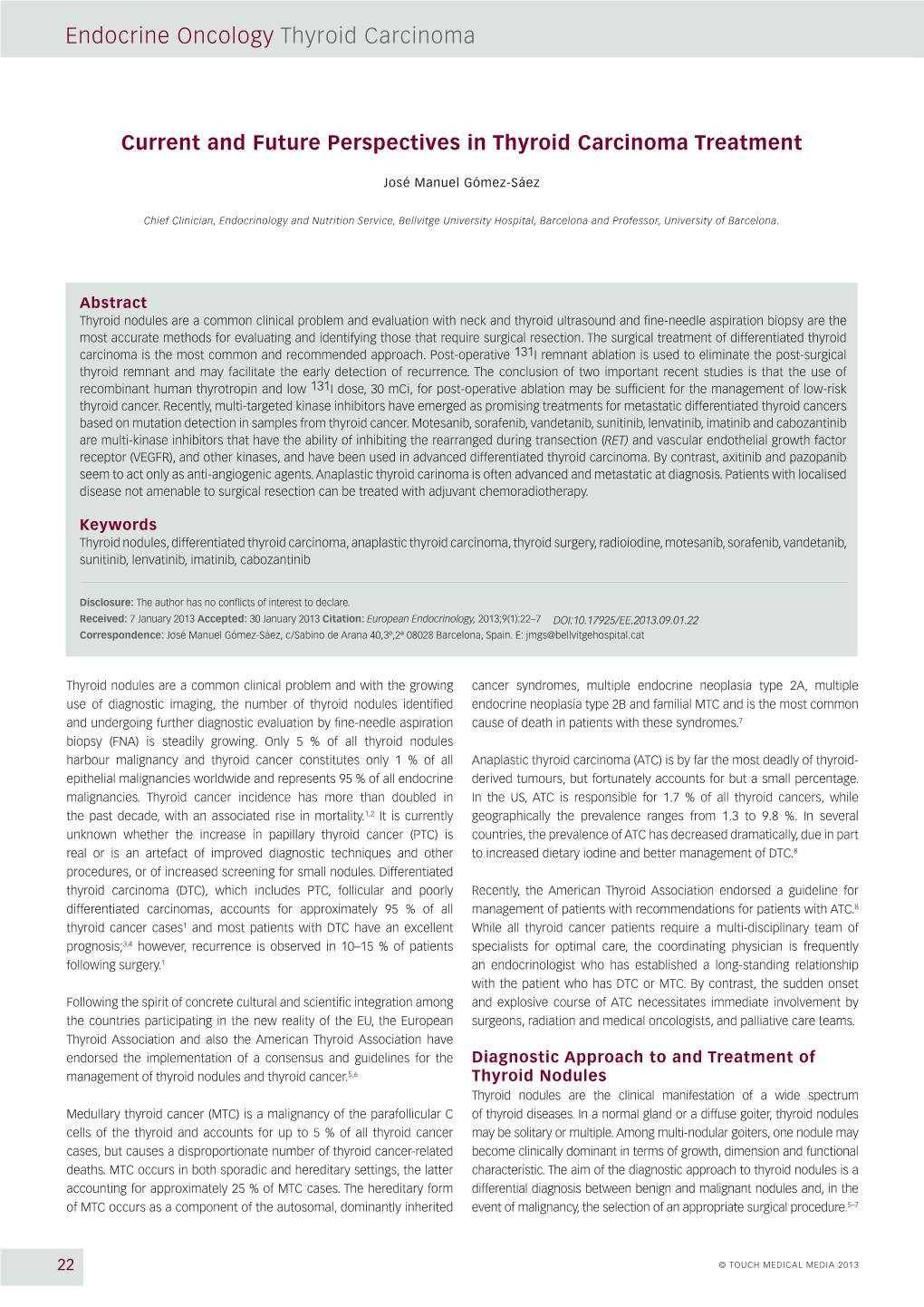 Endocrine Oncology Thyroid Carcinoma