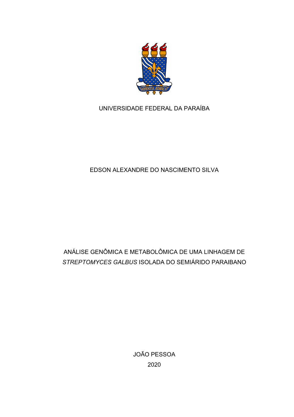 Universidade Federal Da Paraíba Edson Alexandre