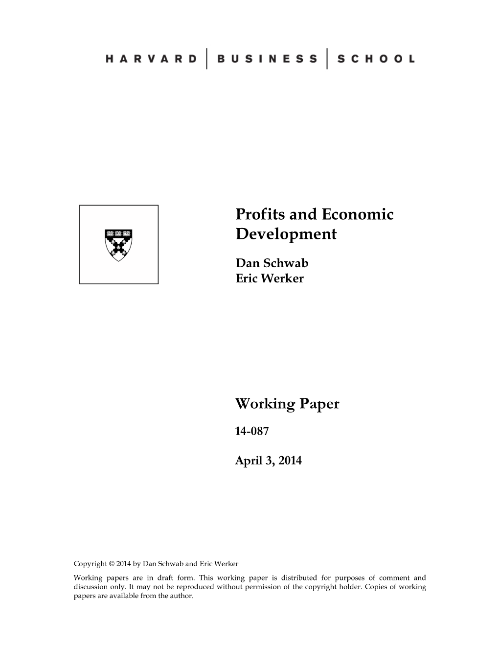 Profits and Economic Development