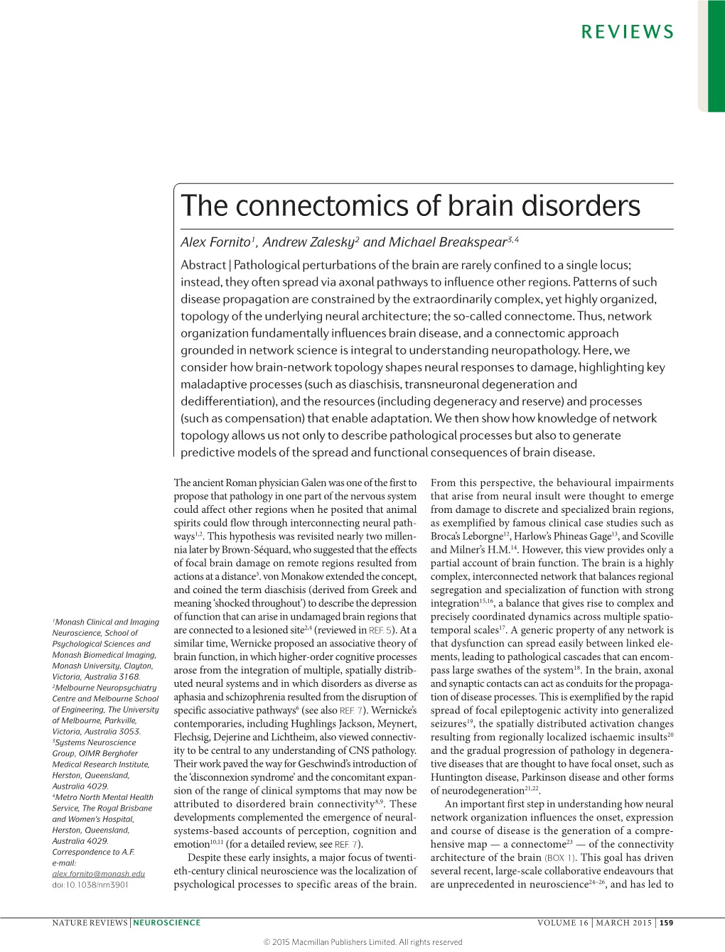 The Connectomics of Brain Disorders