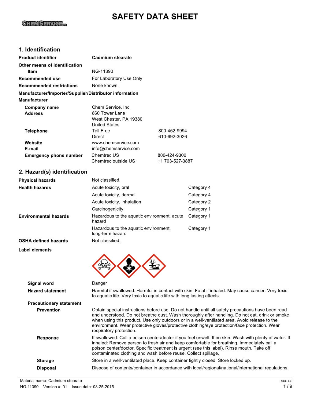 Safety Data Sheet