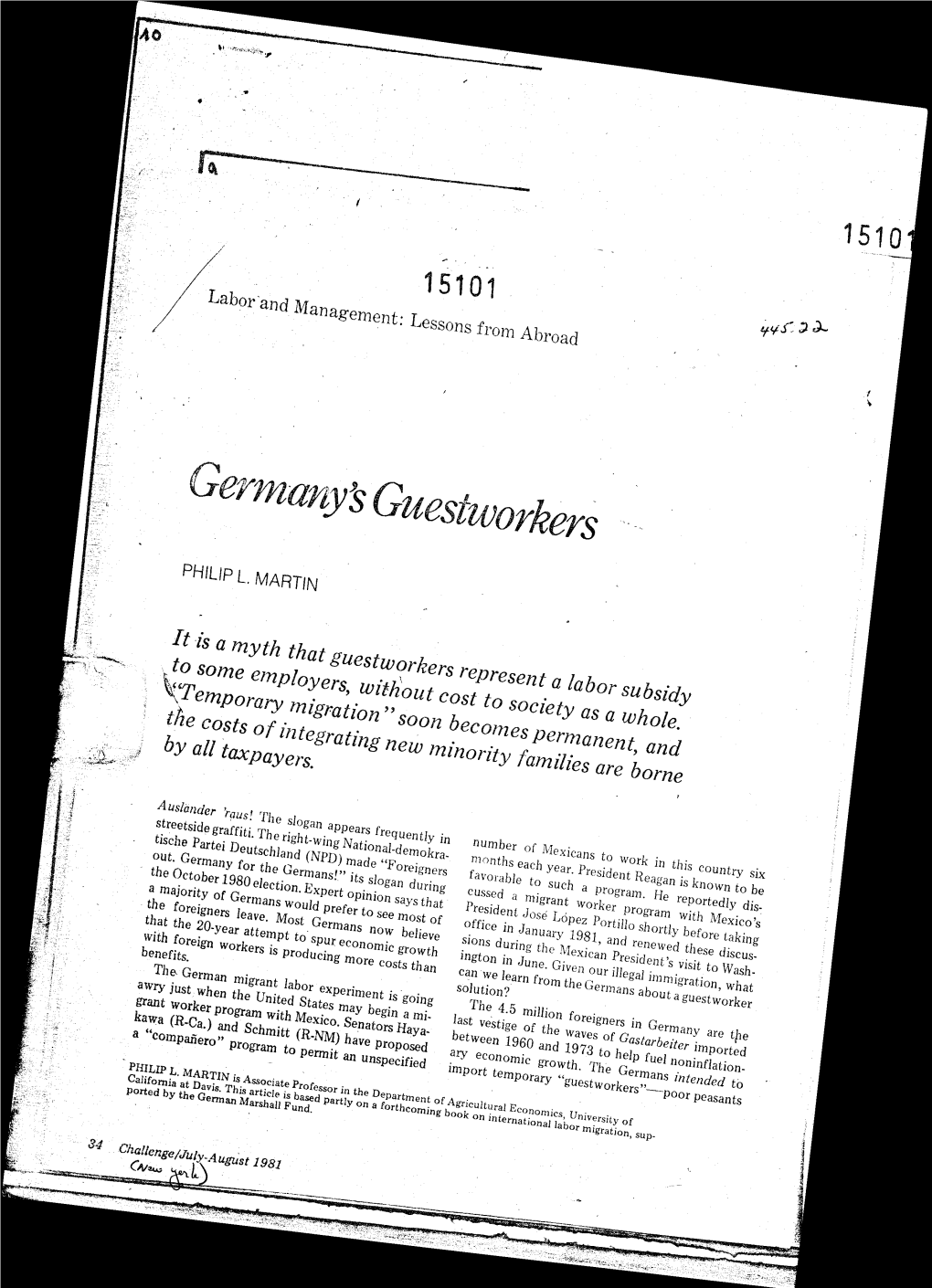 Germany's Guestworkers