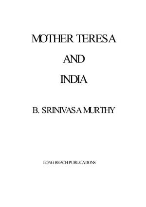 Mother Teresa and India