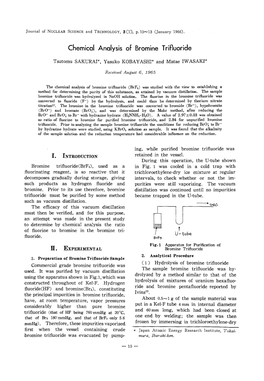 Chemical Analysis of Bromine Trifluoride