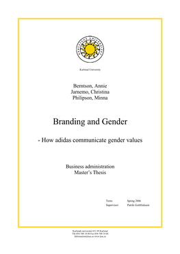 Branding and Gender