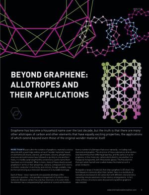 Beyond Graphene: Allotropes and Their Applications