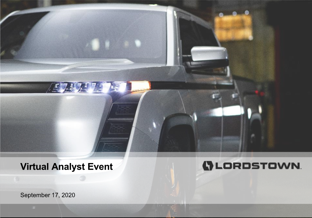 Virtual Analyst Event