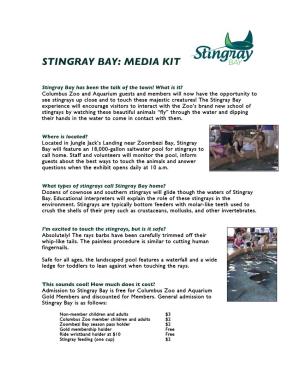 Stingray Bay: Media Kit