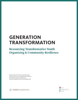 Generation Transformation: Resourcing