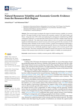 Natural Resources Volatility and Economic Growth: Evidence from the Resource-Rich Region