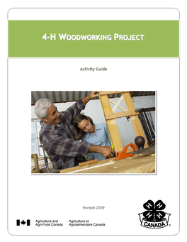 4-H Woodworking Project – Activity Guide