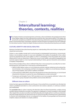 Intercultural Learning: Theories, Contexts, Realities