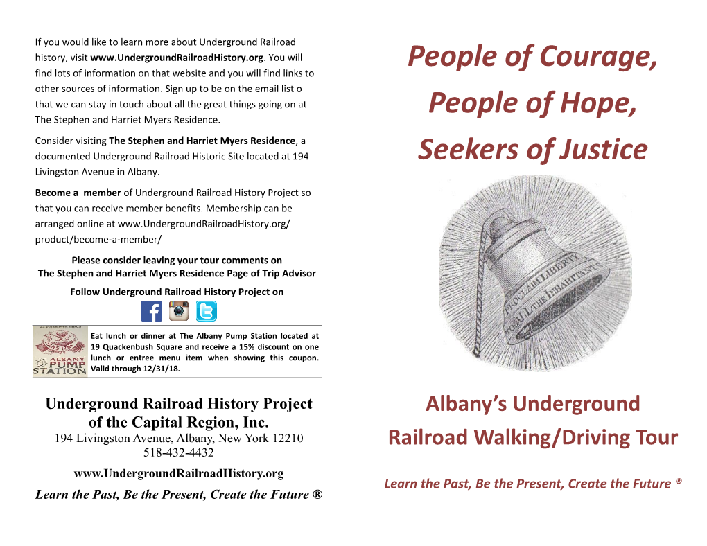 People of Courage, People of Hope, Seekers of Justice