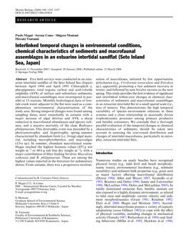 Interlinked Temporal Changes in Environmental Conditions, Chemical