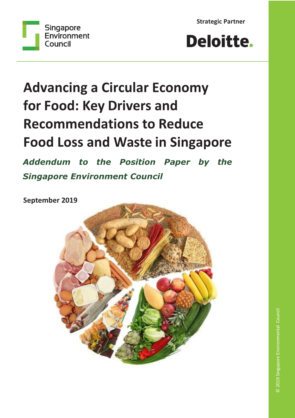 Advancing a Circular Economy for Food: Key Drivers and Recommendations to Reduce Food Loss and Waste in Singapore