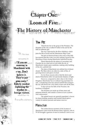 Chapter One: Loom of Fate: the History of Manchester