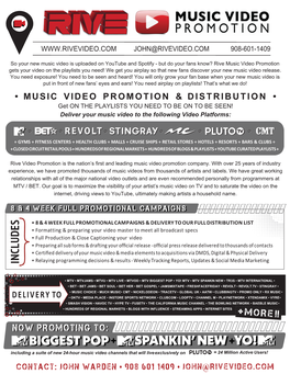 Rive Video Promo-Full Proposal-Packages and Pricing Options