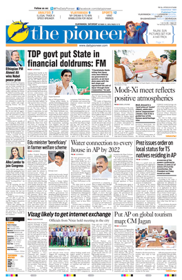 TDP Govt Put State in Financial Doldrums