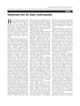 For Early Anthropoids