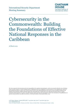 Build the Foundations of an Effective National Cybersecurity Response – and Its Eight Action Points