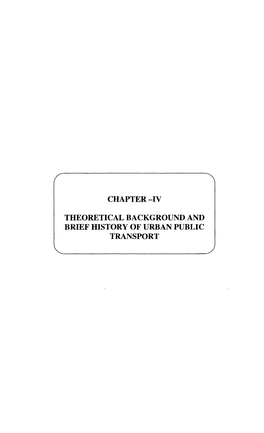 Chapter -Iv Theoretical Background and Brief