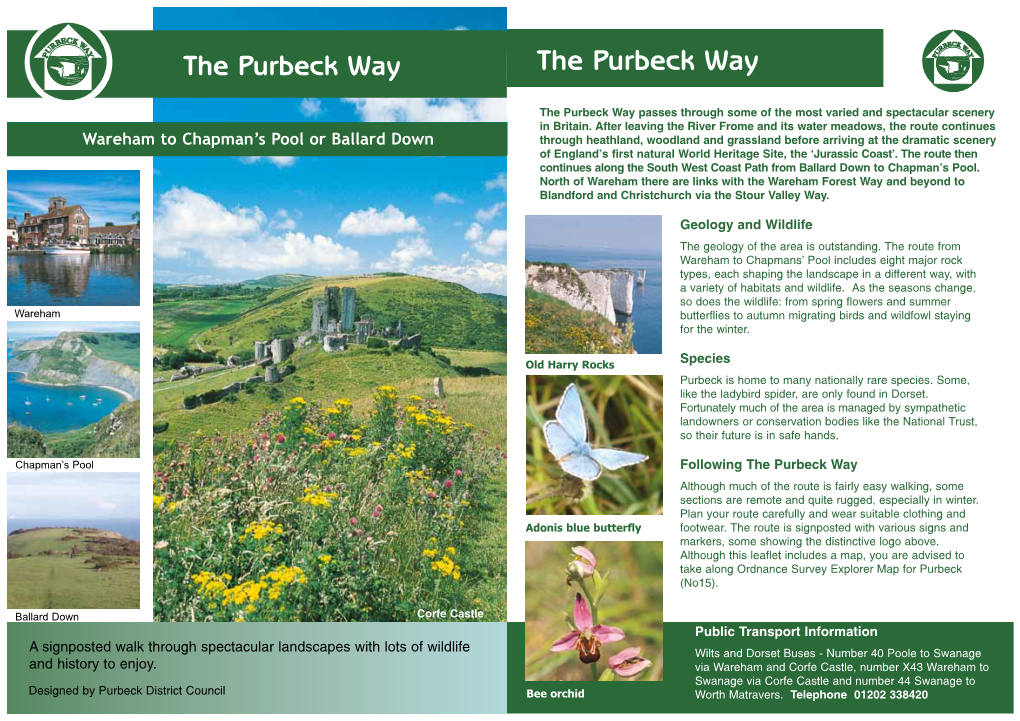 The Purbeck Way the Purbeck Way