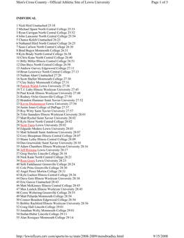 Page 1 of 3 Men's Cross Country