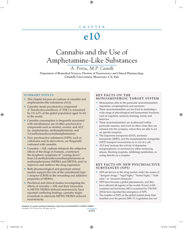 Cannabis and the Use of Amphetamine-Like Substances A