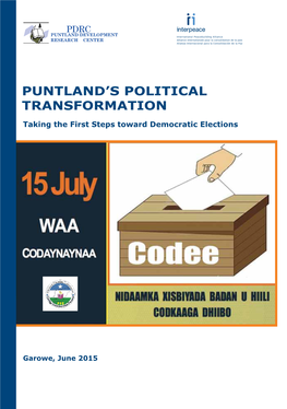 Puntland's Political Transformation