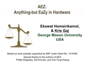 Anything-But Eazy in Hardware