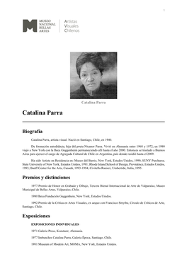 Catalina Parra Catalina Parra