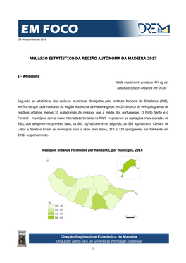 Região Autónoma Da Madeira 2017
