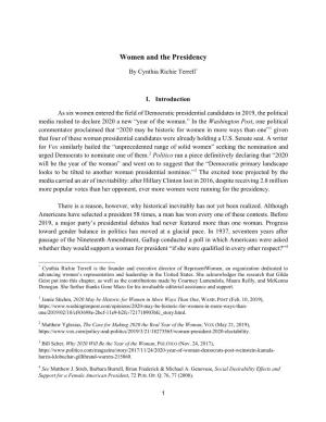 Women and the Presidency