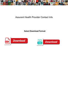 Assurant Health Provider Contact Info
