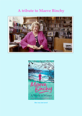 A Tribute to Maeve Binchy