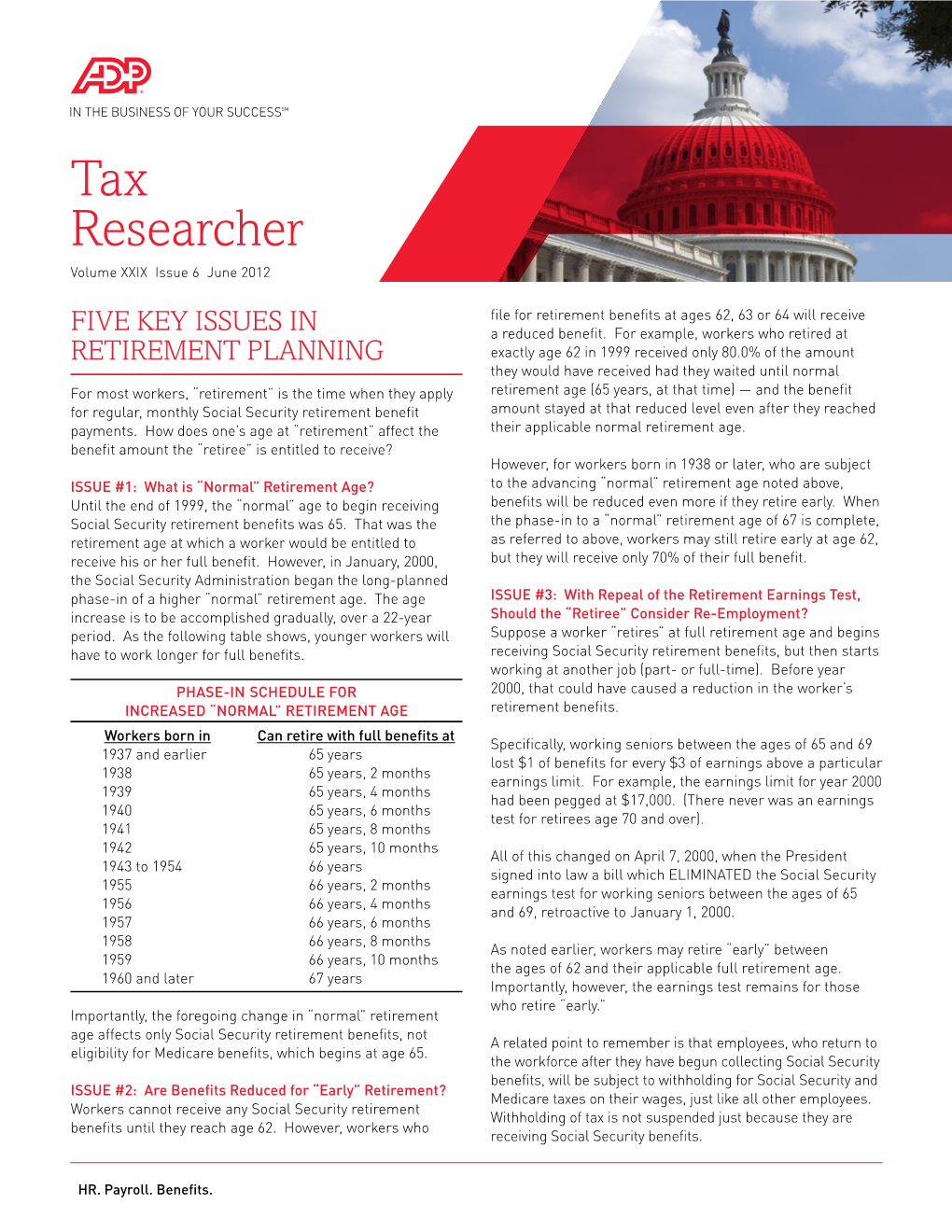 Tax Researcher Volume XXIX Issue 6 June 2012