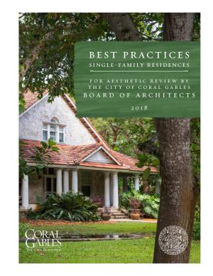 Best Practices Single-Family Residences