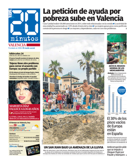 La Petición De Ayuda Por Pobreza Sube En Valencia