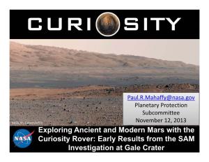 Exploring Ancient and Modern Mars with the Curiosity Rover