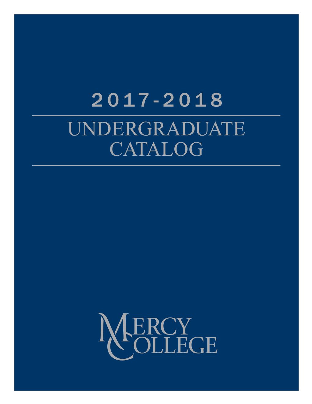 2017-2018 Undergraduate Catalog