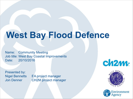 West Bay Flood Defence