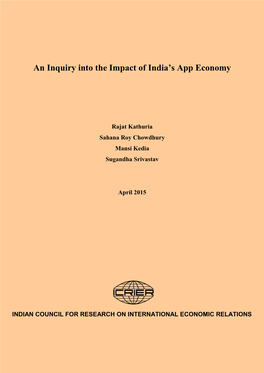 An Inquiry Into the Impact of India's App Economy