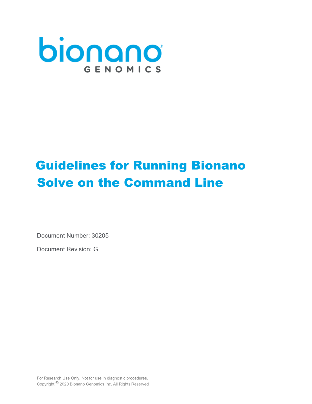 Guidelines for Running Bionano Solve Pipeline on the Command Line