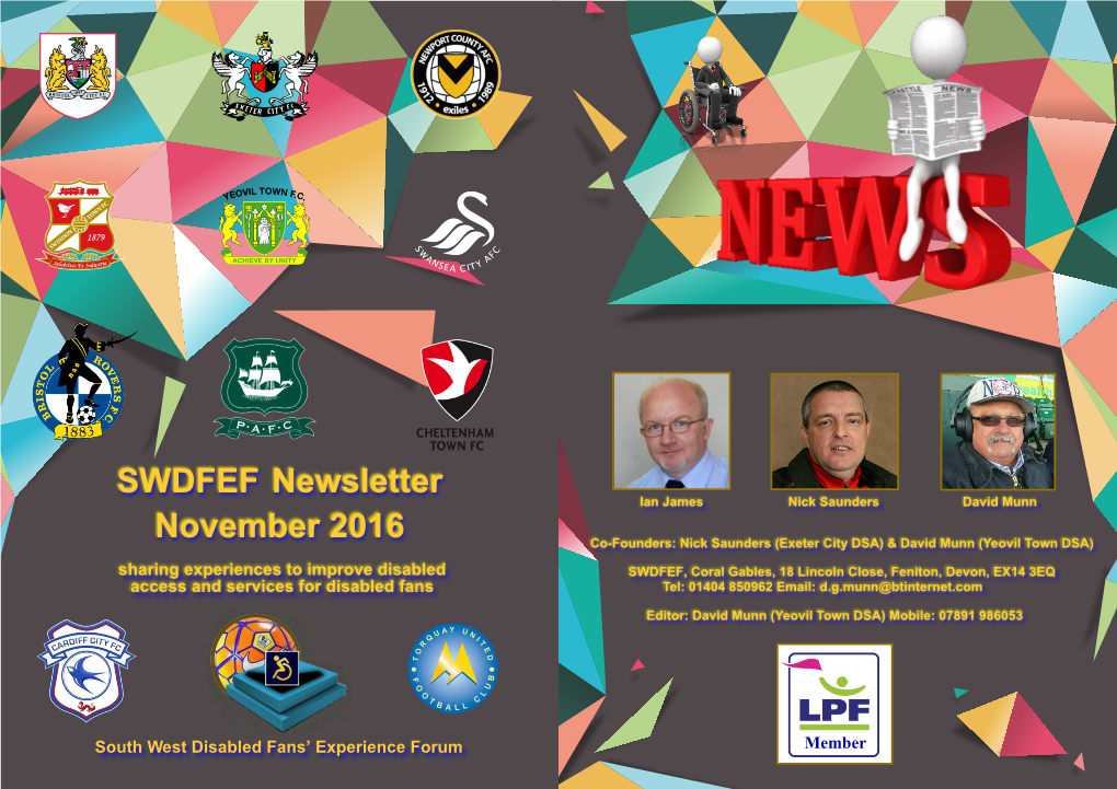 SWDFEF Newsletter November 2016