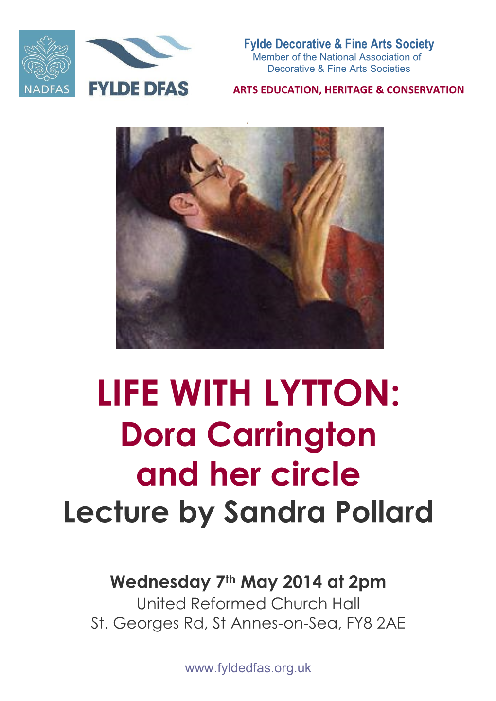 LIFE with LYTTON: Dora Carrington and Her Circle Lecture by Sandra Pollard