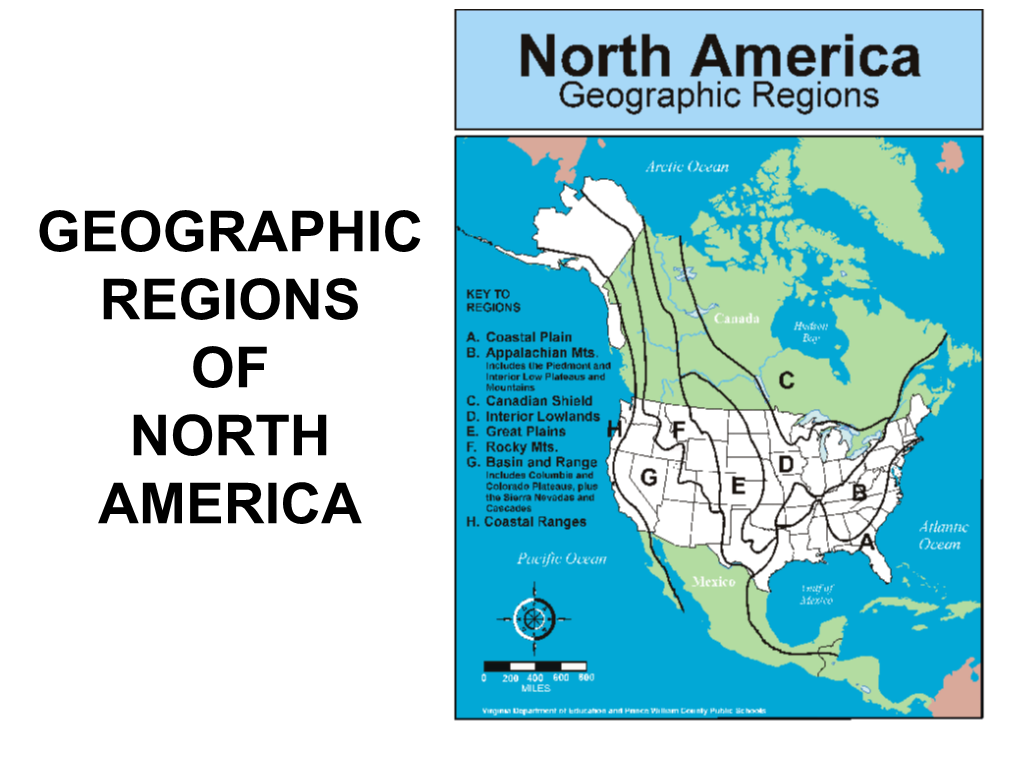 Geographic Regions Of North America Index Docslib