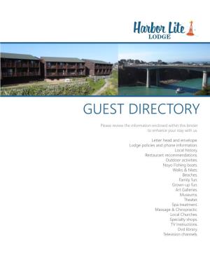 Hotel Guest Directory