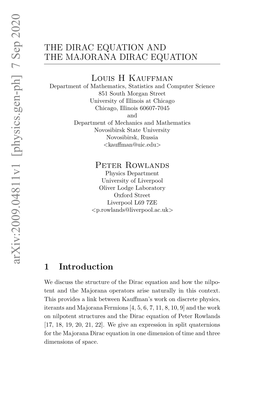 Arxiv:2009.04811V1 [Physics.Gen-Ph]